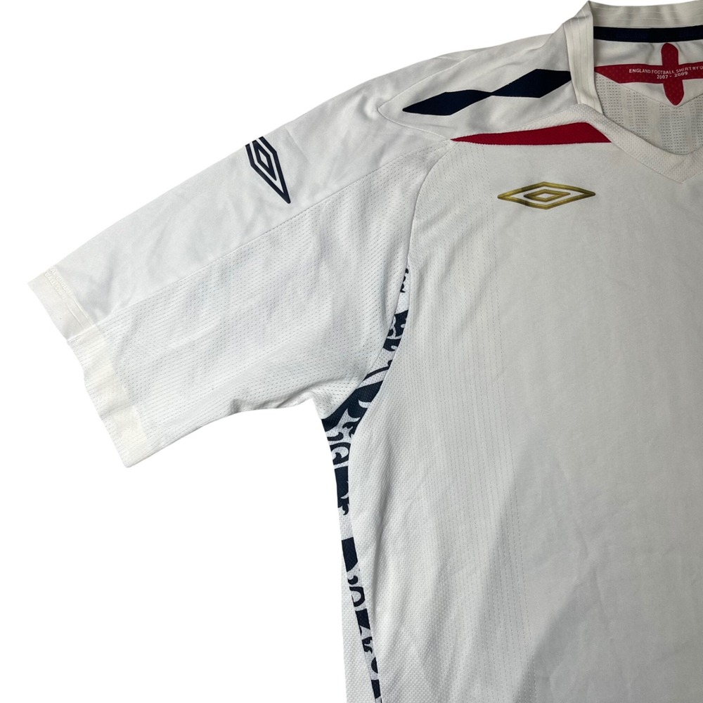 Umbro England Football Shirt Mens XL White 2007-2009 Home Soccer Jersey - Picture 9 of 12